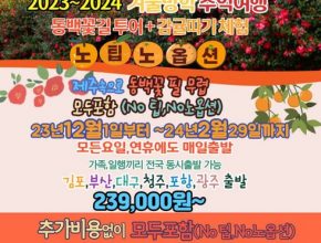 가성비최고 제주여행 3박 4일 베스트5